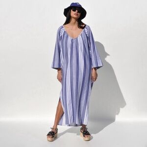 MARA HOFFMAN sz L Swim LUZ COVER UP Dress Side Pockets